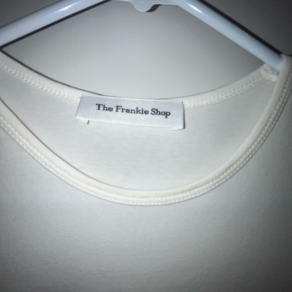 The Frankie Shop Maya T-Shirt Midi Dress White Cotton Dress - Picture 3 of 5